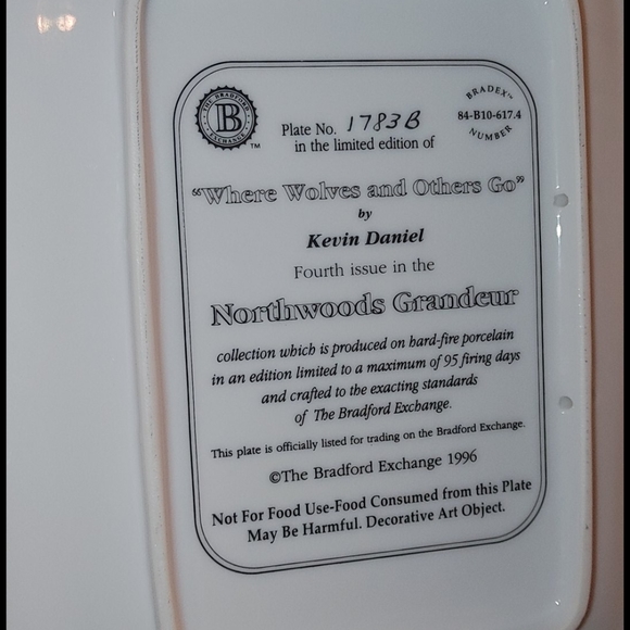 Collectible plate set of 4 - Picture 13 of 13